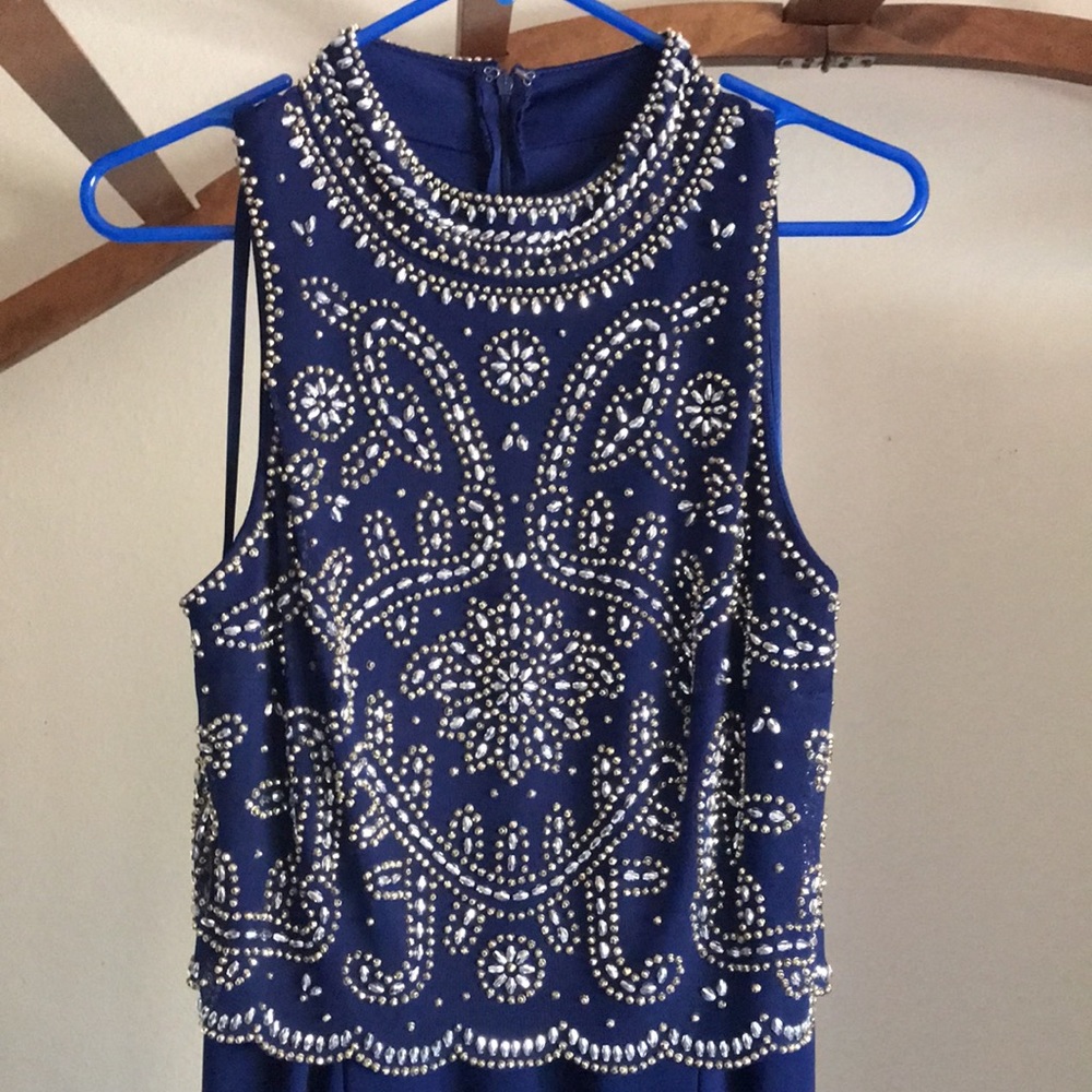 Blue formal gown